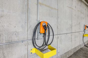 multiple electric car charging stations